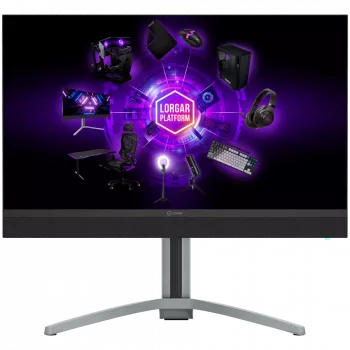 LORGAR 27MP1, UHD MiniLED Gaming Monitor Pro, 27 inch (3840*2160) greitas IPS plokščias monitorius, juoda/pieno pilka