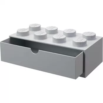 Stalčius rašomajam stalui Room Copenhagen modelis 40211740 su pilkomis rankenėlėmis — priedas LEGO rinkiniams