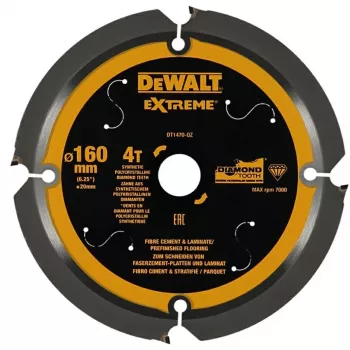 Pjovimo diskas laminatui ir cementinėms gipso plokštėms DeWalt DT1470 160x20 mm 40T