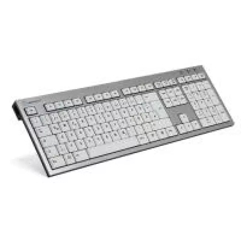 Klaviatūra Logickeyboard SKB-AJPU-DE Universali USB QWERTZ Vokiška Aliuminis Balta