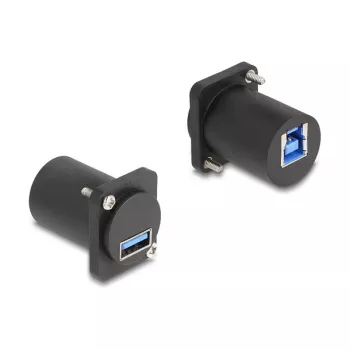 DeLOCK D tipo modulis USB 5 Gbps A tipo lizdas į B tipo lizdą juodas