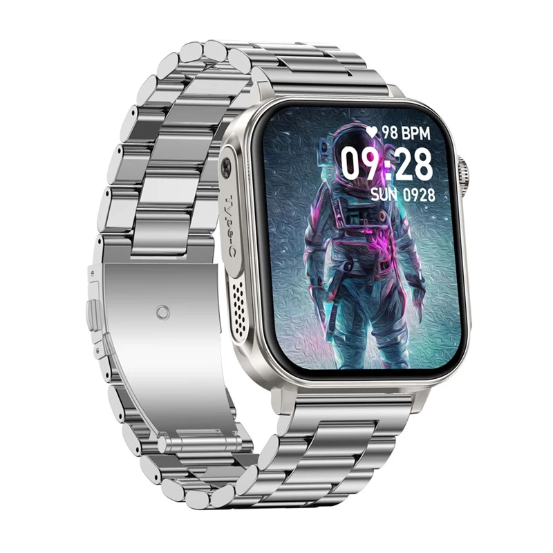 Išmanusis laikrodis Colmi P80 Steel Sidabrinė su Bluetooth ir širdies ritmo monitoriumi