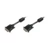 DIGITUS - DVI kabelis - Dual Link - DVI-D (V) - DVI-D (V) - 5,0 m - Formuotas, varžtai nykščiams - Juoda (AK-320101-050-S)