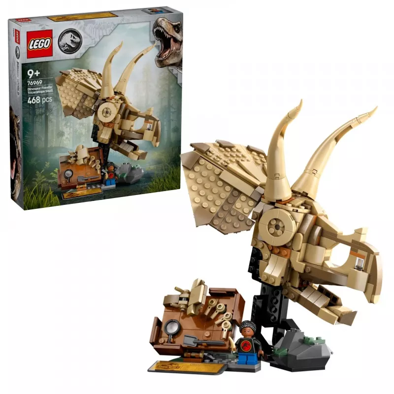 LEGO JURASSIC WORLD 76969 Dinozaurų fosilijos: Triceratopso kaukolė