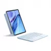 Inateck KB04122 QWERTZ Bluetooth klaviatūra su jutikliniu kilimėliu, įmontuota 500 mAh baterija, mėlyna