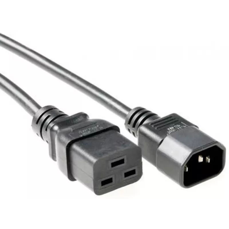 Microconnect PE0191430 maitinimo laidas Juoda 3 m C19 jungtis C14 jungtis