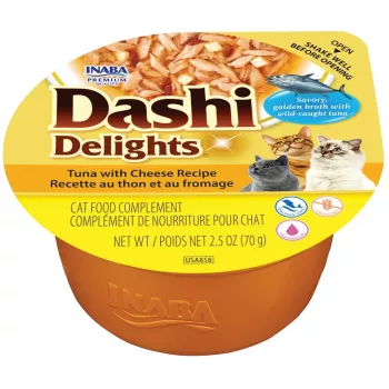 INABA Dashi Delights tuno su sūriu receptūros šlapias kačių maistas 70 g