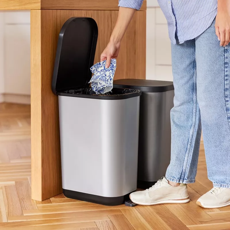 ROTHO Ribo White - pedal bin – 35l