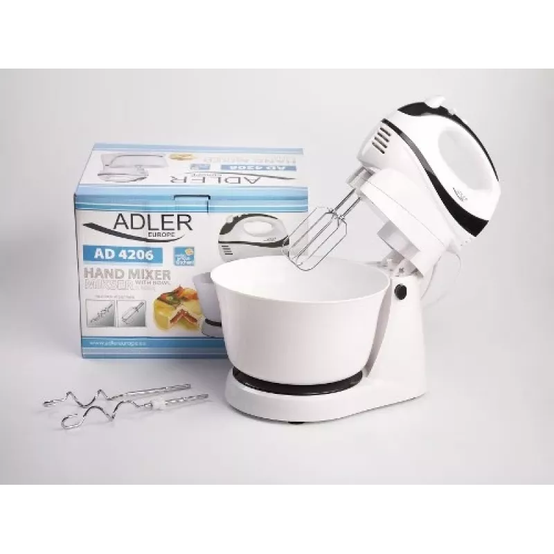 Adler AD 4206 Stovinis maišytuvas Juoda, Balta 300 W