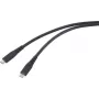 Renkforce USB-C laidas USB4 Juoda TPE apvalkalas RF-6662038 - Skaitmeninis/Duomenų - 0,5 m (RF-6662038)