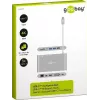 Goobay USB-C™ daugiafunkcis adapteris – viskas viename – aliuminis – sidabrinis (62113)