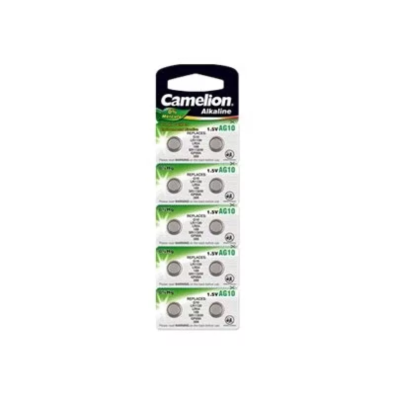 Camelion | AG10/LR54/LR1130/389 | Alkalinis mygtukinis elementas | 10 vnt.