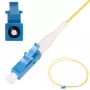 Extralink LC/UPC „Pigtail“, vienmodis G.652D, 900 µm PVC, 1 m, FTTH, geltonas