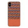 man and wood dėklas iPhone XS Max — rudas languotas su juodu apvadu