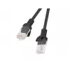 Jungiamasis kabelis UTP Lanberg PCU6-10CC-0300-BK (RJ45 - RJ45, 3 m, UTP, 6 kategorija, juoda spalva) (PCU6-10CC-0300-BK)