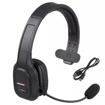 Audiocore 74452 Bluetooth ausinės su mikrofonu, triukšmo slopinimas, skambučiai, Call Center, Google Siri, biurui, belaidės