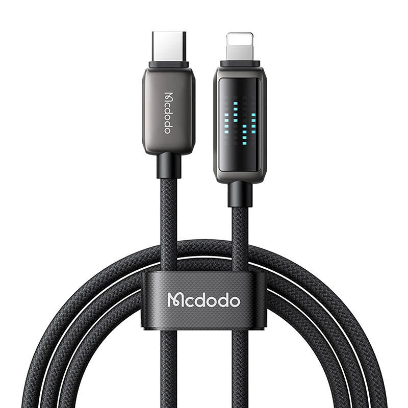 USB-C į Lightning laidas Mcdodo CA-2630 36 W galios tiekimas, LED ekranas, 1,2 m