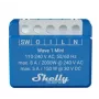 Išmanioji relė Shelly Qubino Wave 1 Mini belaidė 110–240V, 8A AC / 5A DC, 868,4 MHz, vidaus, mėlyna