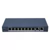 Hikvision DS-3E1310HP-EI(B) tinklų sietuvas valdomas Fast Ethernet (10/100) Power over Ethernet (PoE) pilkas