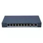 Hikvision DS-3E1310HP-EI(B) tinklų sietuvas valdomas Fast Ethernet (10/100) Power over Ethernet (PoE) pilkas