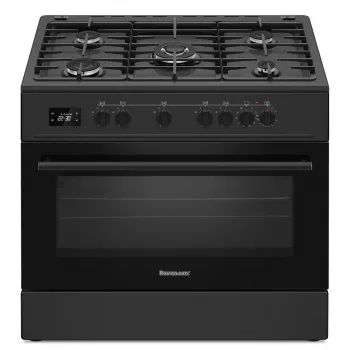 Ravanson KWGE-K90 Cheff Modern Juoda dujinė ir elektrinė viryklė (juoda)