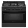 Ravanson KWGE-K90 Cheff Modern Juoda dujinė ir elektrinė viryklė (juoda)