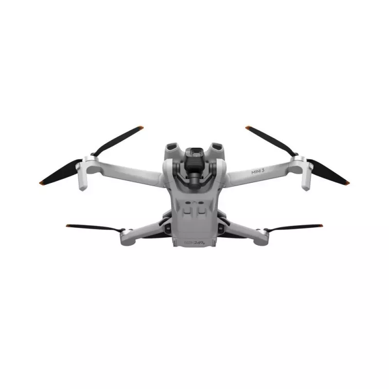 Quadcopter DJI Mini 3 Fly More Combo — 4 rotorių dronas, 12 MP 4K kamera, 10 000 m atstumas, 10,55 m/s maks. greitis, 2453 mAh baterija, 0,248 kg, pilka