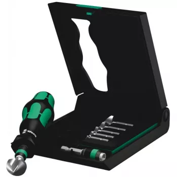 Wera gręžtuvų rinkinys 8 dalių 6,3 mm, 8,3 mm, 10,4 mm, 12,4 mm, 16,5 mm, 20,5 mm HSS 05104655001 1/4 (6,3 mm) 1 rinkinys (05104655001)