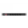 Lanberg PDU-05E-0200-IEC-BK maitinimo paskirstymo įrenginys (PDU) 5 kintamosios srovės lizdai 1U juodas