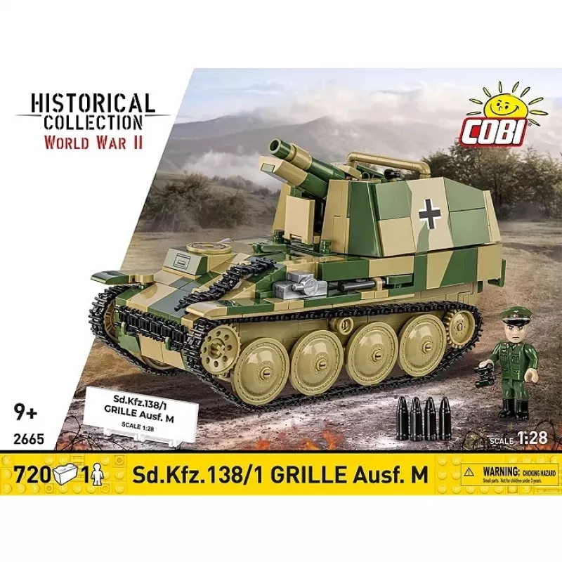 Konstrukcinis modelio rinkinys Cobi SD.KFZ.138/1 Grille, 720 vnt., demonstracinis modelis