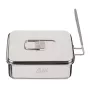 Žygeivių indų rinkinys ESBIT CS1100ST — aliuminis ir nerūdijantis plienas, 1,1 l, 659 g, juoda/sidabrinė