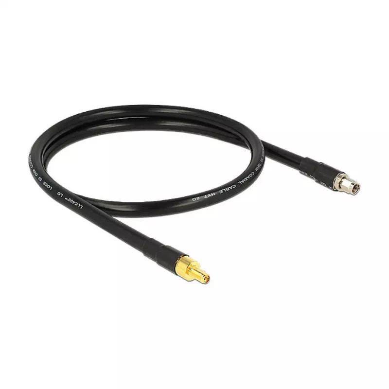 Koaksialinis kabelis DeLOCK 1m RP-SMA/RP-SMA