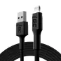 Lightning į USB-A laidas Green Cell KABGC12, 2 m, Lightning – USB A, juodas