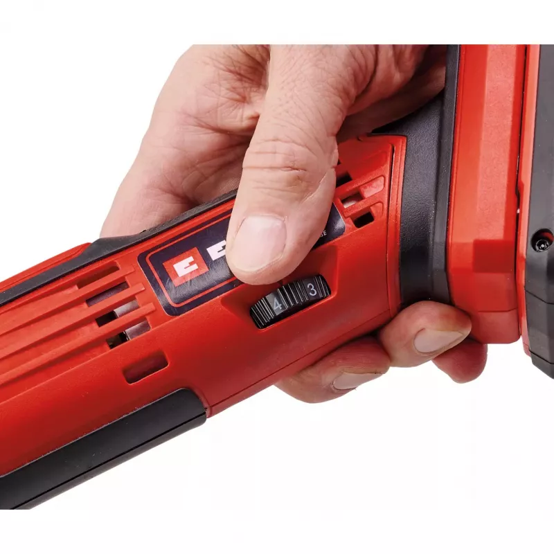 Power X-Change akumuliatorinis daugiafunkcis įrankis TE-MG 18/1 Li-Solo, 18V (raudona/juoda, be akumuliatoriaus ir įkroviklio, su priedais)