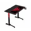 Stalas Diablo X-Mate Juoda — tiesus stačiakampis anglies pluošto stalviršis, 1000×600×755 mm