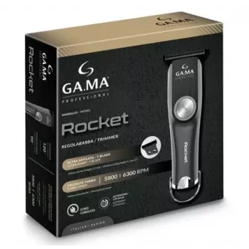 GA.MA PM2510 Rocket laido ir belaidis kirpimo mašinėlė, juoda | GA.MA