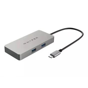 HYPER HDMB2 sąsajos šakotuvas USB 3.2 Gen 1 (3.1 Gen 1) Type-C 5000 Mbit/s nerūdijantis plienas