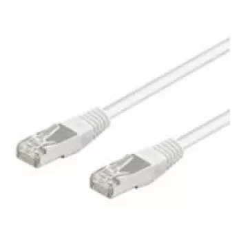Wentronic Goobay CAT 5e komutacinis kabelis, SF/UTP, baltas, 0,25 m - CCA vario mišinys (95213)