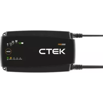 Baterijos įkroviklis CTEK Pro 25S 300W 12V 25A — profesionalus 12V įkroviklis, 300 W galia, 25 A maks.