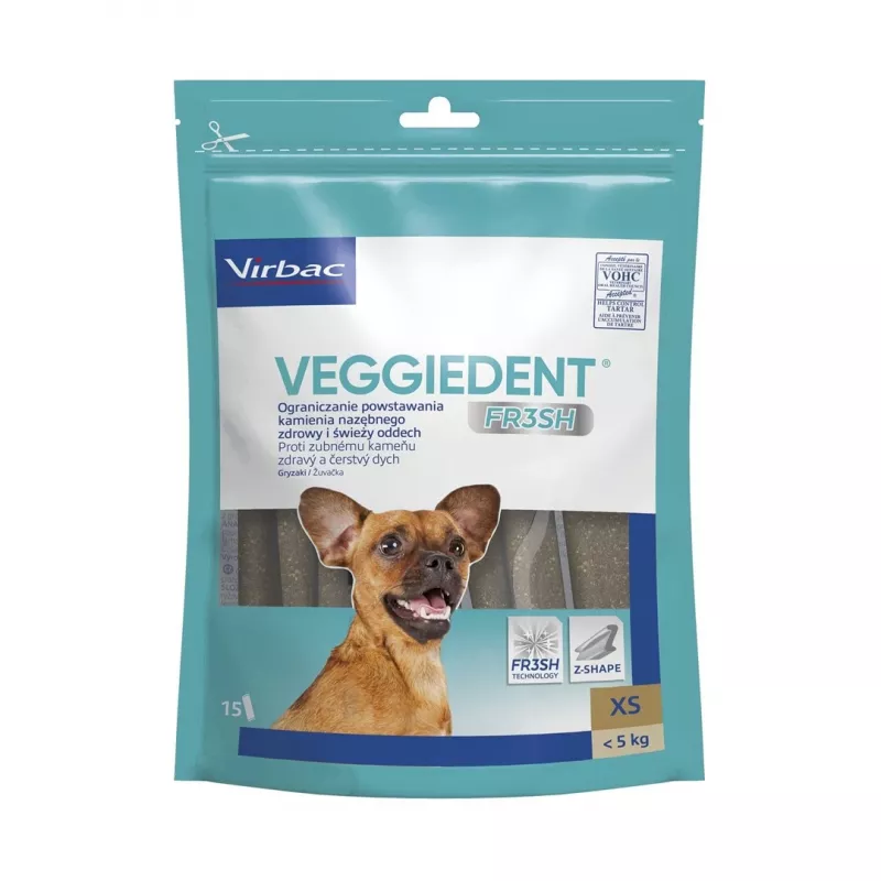 VIRBAC VEGGIEDENT FRESH dantų kramtukas šunims, mažas dydis (S)
