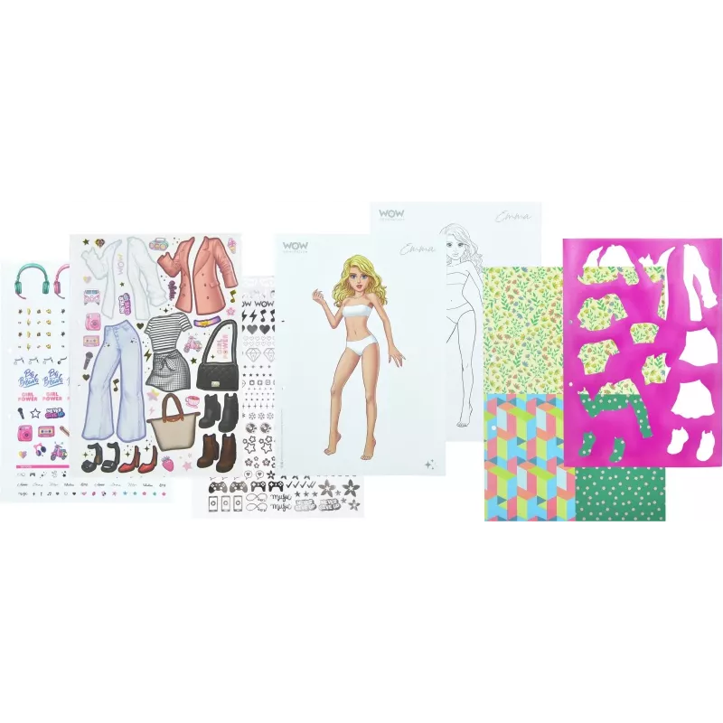 Kūrybinis rinkinys vaikams Euroswan Fashion Book WoW Generation WOW00054 — amatų rinkinys vaikams