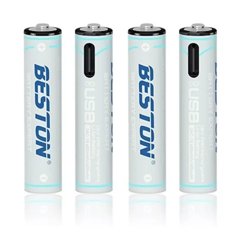 Įkraunamos AA baterijos Beston AA620272 Li‑Ion 400mAh, 4 vnt.