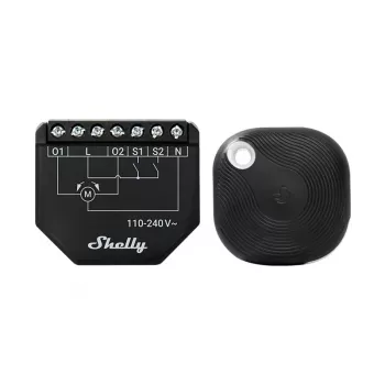 WiFi žaliuzių valdiklis Shelly Shutter BLU (Shelly_Shutter_BLU_1) Bluetooth mygtukas, tvirtas korpusas