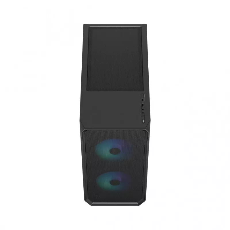 Fractal Design Focus 2 RGB Grūdinto stiklo vidutinis bokštas ATX PC korpusas - juodas