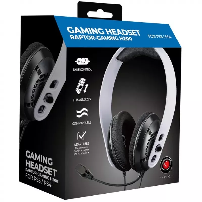 Raptor Headset Playstation 5 H200 Balta 3.5 jack