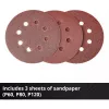 Grindų šlifuoklis EINHELL TP‑RS 18/32 Li BL Solo — 24 000 aps./min, Juoda/Raudona, 1,11 kg