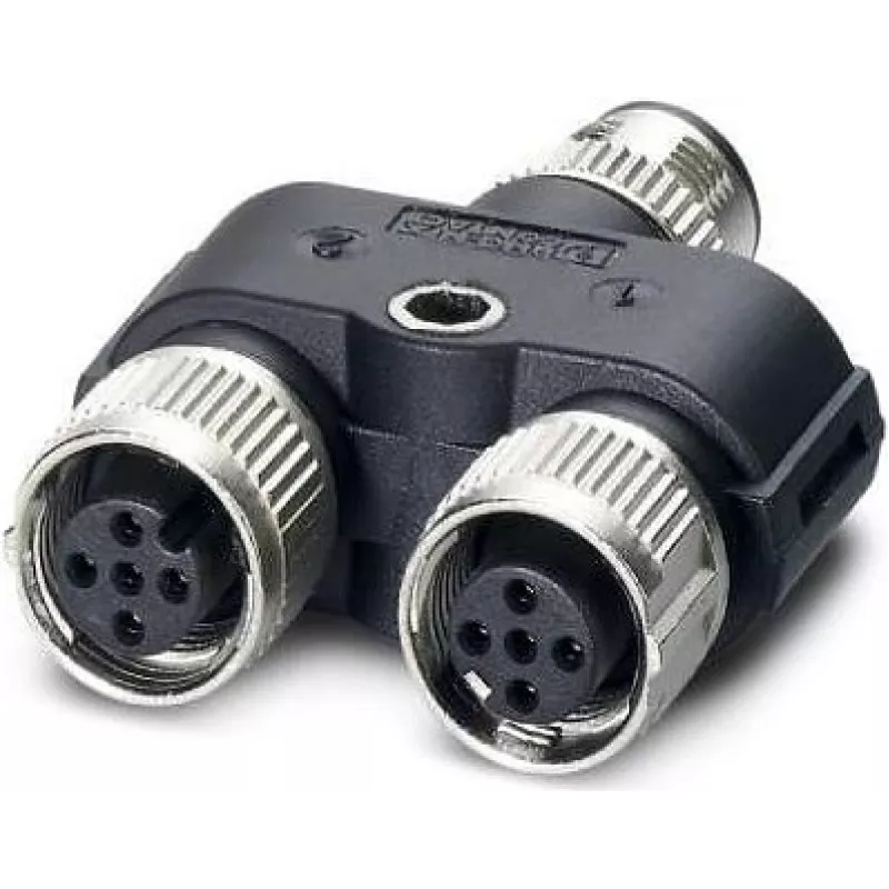Phoenix 1403627 kabelio adapteris M12 juodas - pilkas (1403627)