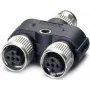 Phoenix 1403627 kabelio adapteris M12 juodas - pilkas (1403627)