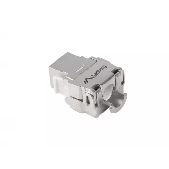 „Keystone“ modulis RJ45 - LSA FTP cat.5e 180 laipsnių į montavimo dėžutę