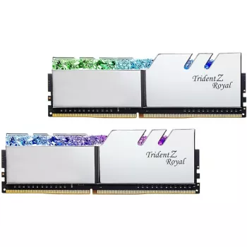 DIMM 64 GB DDR4-3600 (4x 16 GB) Quad-Kit, Memory Sidabrinė, F4-3600C16Q-64GTRSC, Trident Z Royal, INTEL XMP
